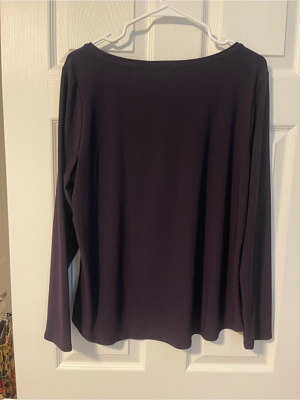 Roz & Ali Long Sleeve Top - Dark Plum - Picture 2 of 4